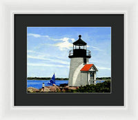 Brant Point Lighthouse Nantucket Massachusetts - Framed Print