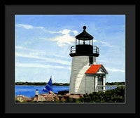 Brant Point Lighthouse Nantucket Massachusetts - Framed Print