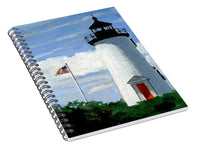 Cape Poge Lighthouse Martha's Vineyard Massachusetts - Spiral Notebook