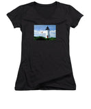 Cape Poge Lighthouse Martha's Vineyard Massachusetts - Women's V-Neck