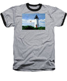 Cape Poge Lighthouse Martha's Vineyard Massachusetts - Baseball T-Shirt