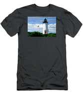 Cape Poge Lighthouse Martha's Vineyard Massachusetts - T-Shirt
