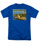 Castle Hill Light and Inn Newport Rhode Island - Men's T-Shirt  (Regular Fit)