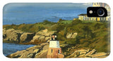 Castle Hill Light and Inn Newport Rhode Island - Phone Case