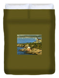 Castle Hill Light and Inn Newport Rhode Island - Duvet Cover
