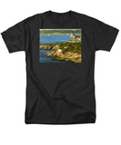 Castle Hill Light and Inn Newport Rhode Island - Men's T-Shirt  (Regular Fit)