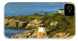 Castle Hill Light and Inn Newport Rhode Island - Phone Case