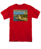 Castle Hill Light and Inn Newport Rhode Island - Men's T-Shirt  (Regular Fit)