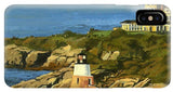 Castle Hill Light and Inn Newport Rhode Island - Phone Case
