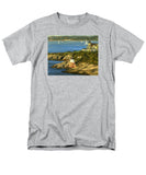 Castle Hill Light and Inn Newport Rhode Island - Men's T-Shirt  (Regular Fit)