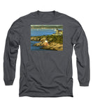Castle Hill Light and Inn Newport Rhode Island - Long Sleeve T-Shirt