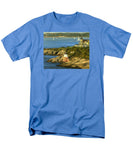 Castle Hill Light and Inn Newport Rhode Island - Men's T-Shirt  (Regular Fit)