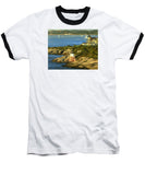 Castle Hill Light and Inn Newport Rhode Island - Baseball T-Shirt