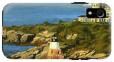 Castle Hill Light and Inn Newport Rhode Island - Phone Case