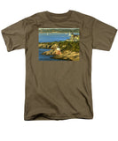 Castle Hill Light and Inn Newport Rhode Island - Men's T-Shirt  (Regular Fit)