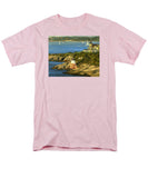 Castle Hill Light and Inn Newport Rhode Island - Men's T-Shirt  (Regular Fit)