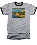 Castle Hill Light and Inn Newport Rhode Island - Baseball T-Shirt