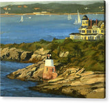 Castle Hill Light and Inn Newport Rhode Island - Acrylic Print