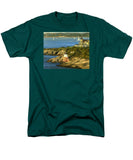 Castle Hill Light and Inn Newport Rhode Island - Men's T-Shirt  (Regular Fit)