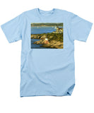 Castle Hill Light and Inn Newport Rhode Island - Men's T-Shirt  (Regular Fit)