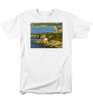 Castle Hill Light and Inn Newport Rhode Island - Men's T-Shirt  (Regular Fit)