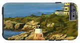 Castle Hill Light and Inn Newport Rhode Island - Phone Case