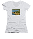 Castle Hill Light and Inn Newport Rhode Island - Women's V-Neck