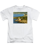 Castle Hill Light and Inn Newport Rhode Island - Kids T-Shirt