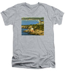 Castle Hill Light and Inn Newport Rhode Island - Men's V-Neck T-Shirt