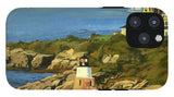 Castle Hill Light and Inn Newport Rhode Island - Phone Case