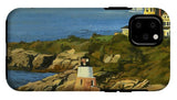Castle Hill Light and Inn Newport Rhode Island - Phone Case