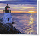 Castle Hill Lighthouse Newport Rhode Island - Canvas Print