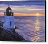 Castle Hill Lighthouse Newport Rhode Island - Canvas Print
