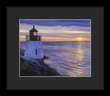 Castle Hill Lighthouse Newport Rhode Island - Framed Print