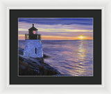 Castle Hill Lighthouse Newport Rhode Island - Framed Print