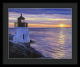 Castle Hill Lighthouse Newport Rhode Island - Framed Print