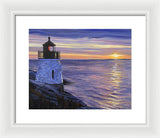 Castle Hill Lighthouse Newport Rhode Island - Framed Print