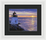 Castle Hill Lighthouse Newport Rhode Island - Framed Print