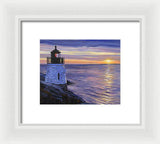 Castle Hill Lighthouse Newport Rhode Island - Framed Print