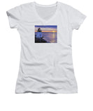 Castle Hill Lighthouse Newport Rhode Island - Women's V-Neck