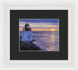 Castle Hill Lighthouse Newport Rhode Island - Framed Print