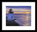 Castle Hill Lighthouse Newport Rhode Island - Framed Print