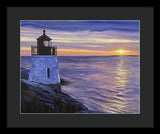 Castle Hill Lighthouse Newport Rhode Island - Framed Print