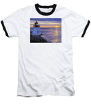 Castle Hill Lighthouse Newport Rhode Island - Baseball T-Shirt