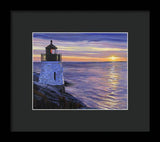 Castle Hill Lighthouse Newport Rhode Island - Framed Print