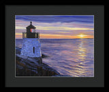 Castle Hill Lighthouse Newport Rhode Island - Framed Print