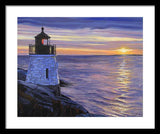 Castle Hill Lighthouse Newport Rhode Island - Framed Print