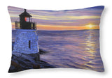 Castle Hill Lighthouse Newport Rhode Island - Throw Pillow