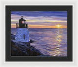 Castle Hill Lighthouse Newport Rhode Island - Framed Print