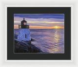 Castle Hill Lighthouse Newport Rhode Island - Framed Print